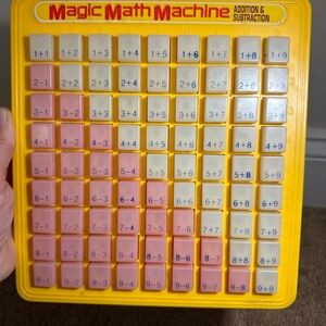 Other | Magic Math Machine Vintage 1988 Addition And Subtraction Push ...